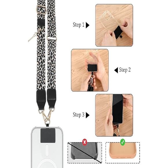 Zenana CLIP & GO CROSSBODY DUO PHONE STRAP & WALLET - Picture 6 of 11